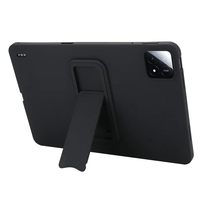 Für Xiaomi Pad 6S Pro 12.4 Hülle TPU + PC Hautfreundliche Ständer Tablet-Schutzhülle - Schwarz