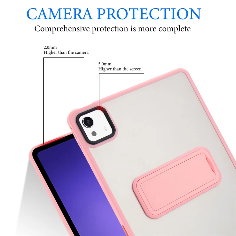 Cover per Xiaomi Pad 7S Pro 12.5 con Supporto TPU + PC Rivestimento Soft-Touch - Rosa