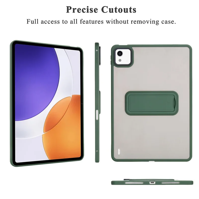 For Xiaomi Pad 7S Pro 12.5 Case with Kickstand TPU + PC Skin-Touch Tablet Cover - Green