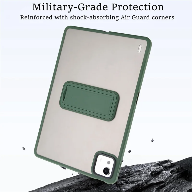 For Xiaomi Pad 7S Pro 12.5 Case with Kickstand TPU + PC Skin-Touch Tablet Cover - Green