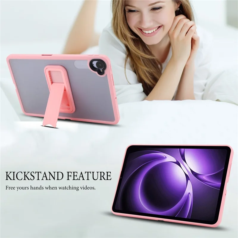 Cover per Xiaomi Redmi K Pad con Supporto in TPU + PC Rivestimento Skin-Touch - Rosa