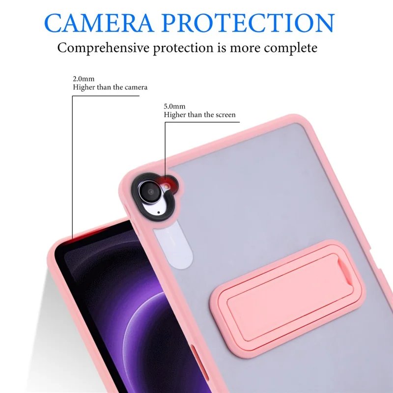 Cover per Xiaomi Redmi K Pad con Supporto in TPU + PC Rivestimento Skin-Touch - Rosa