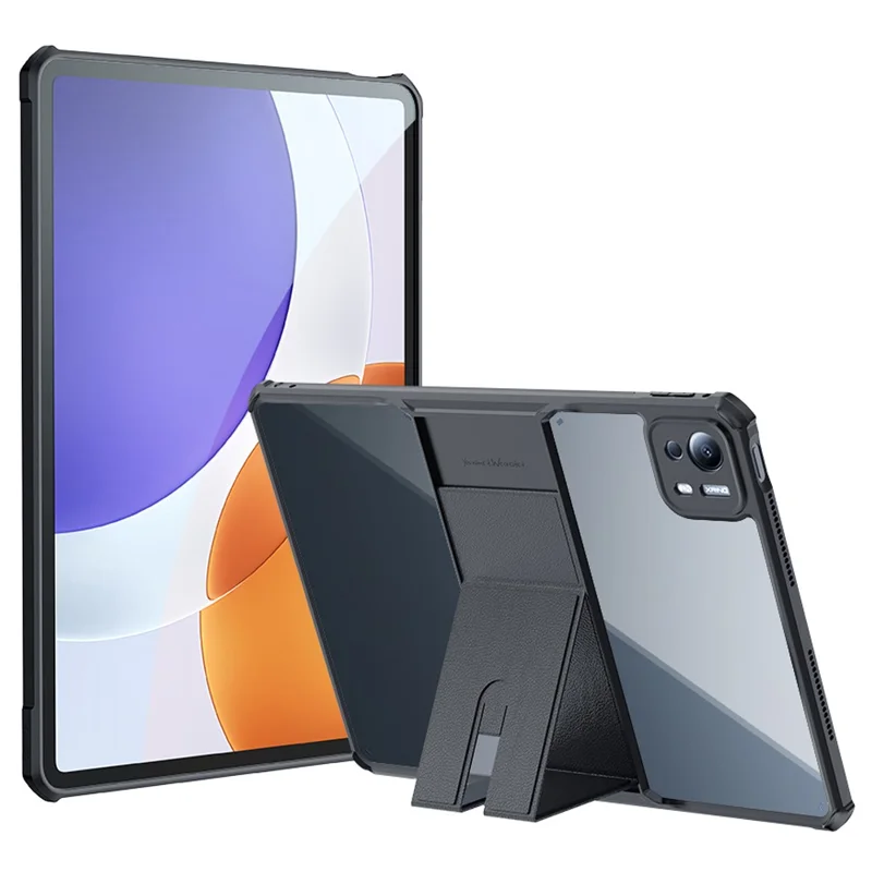 XUNDD Pour Xiaomi Pad 7S Pro 12,5 Étui en Cuir avec Support Béquille TPU + PC Protection Antichoc Housse de Tablette