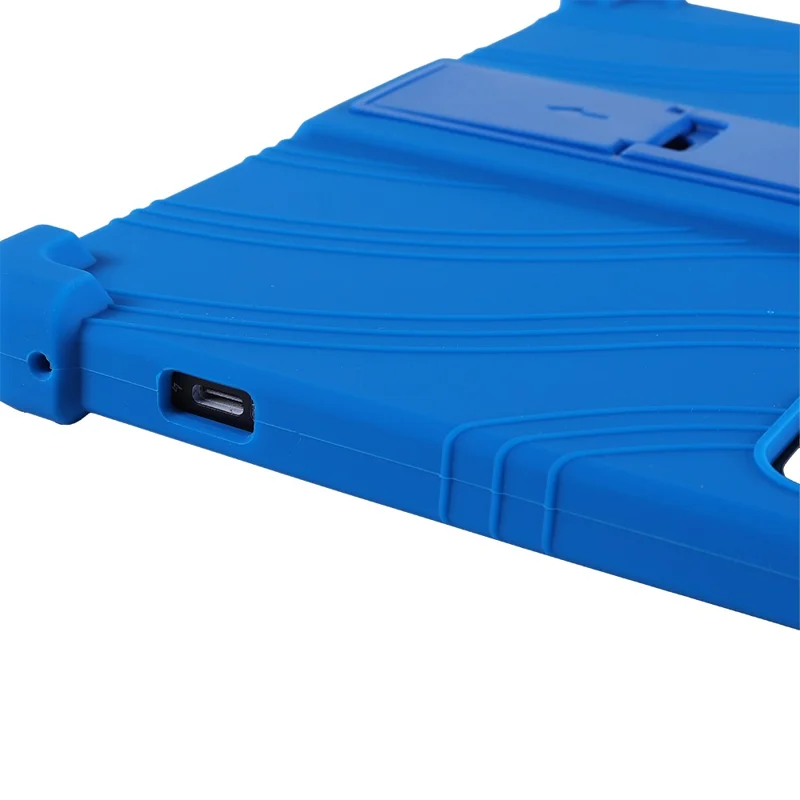 For Callsky-Tab Ctab 10 inch Case Adjustable Kickstand Silicone Tablet Protective Cover - Green