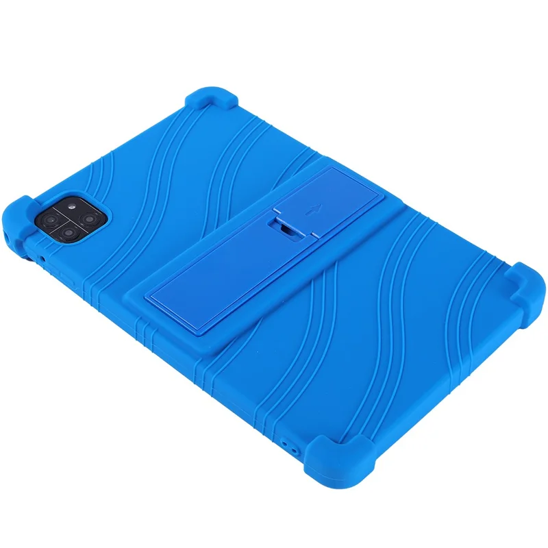 For Callsky-Tab Ctab 10 inch Case Adjustable Kickstand Silicone Tablet Protective Cover - Green