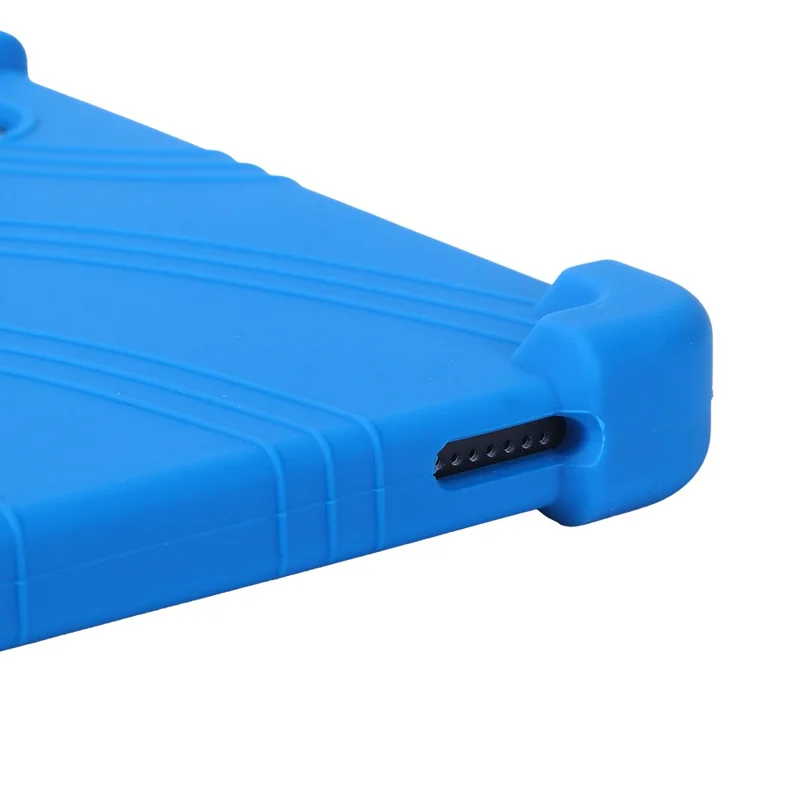Funda para Tablet Doogee Tab G6 con Soporte Ajustable y Cubierta Protectora de Silicona - Azul Oscuro