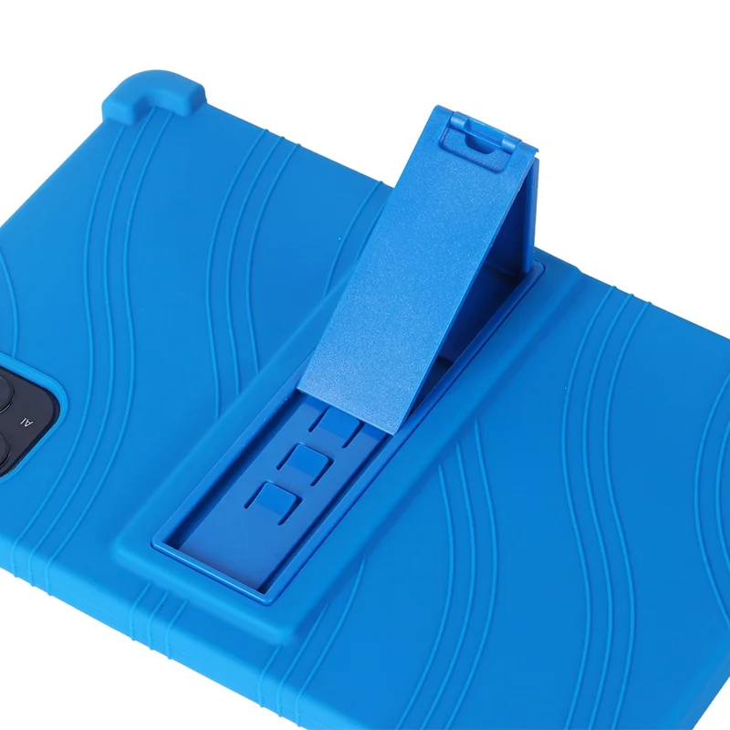 Funda para Tablet Doogee Tab G6 con Soporte Ajustable y Cubierta Protectora de Silicona - Azul Oscuro
