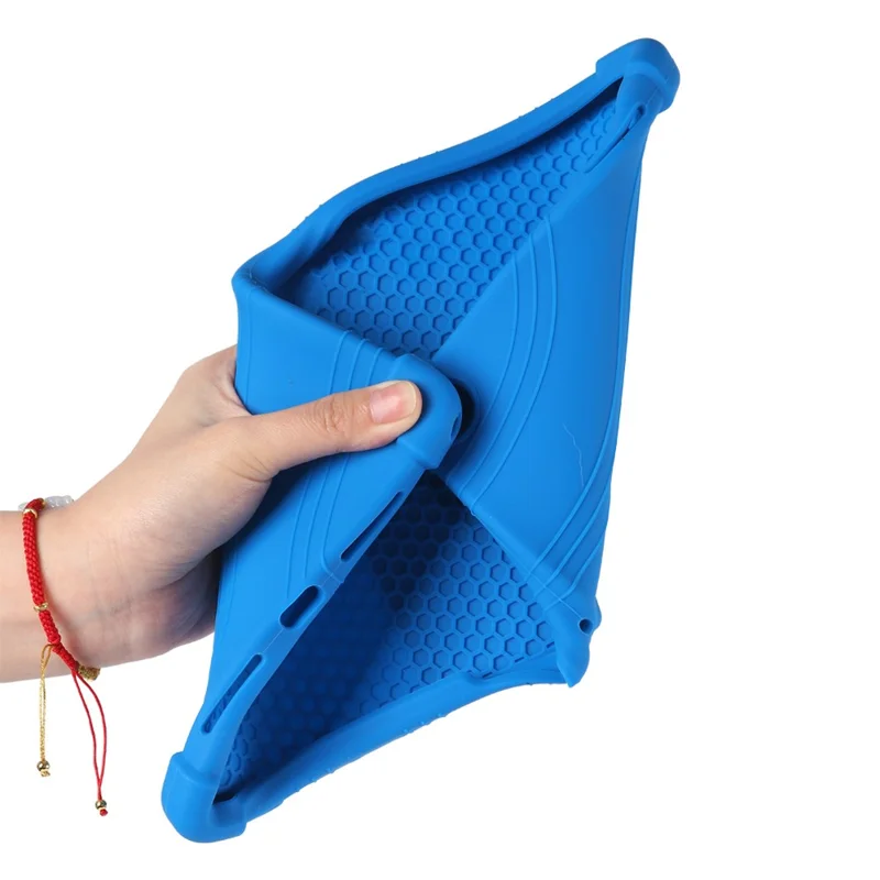 Capa para Tablet T-Mobile REVVL Tab 2 (2025) com Suporte Ajustável e Proteção de Silicone - Azul Escuro