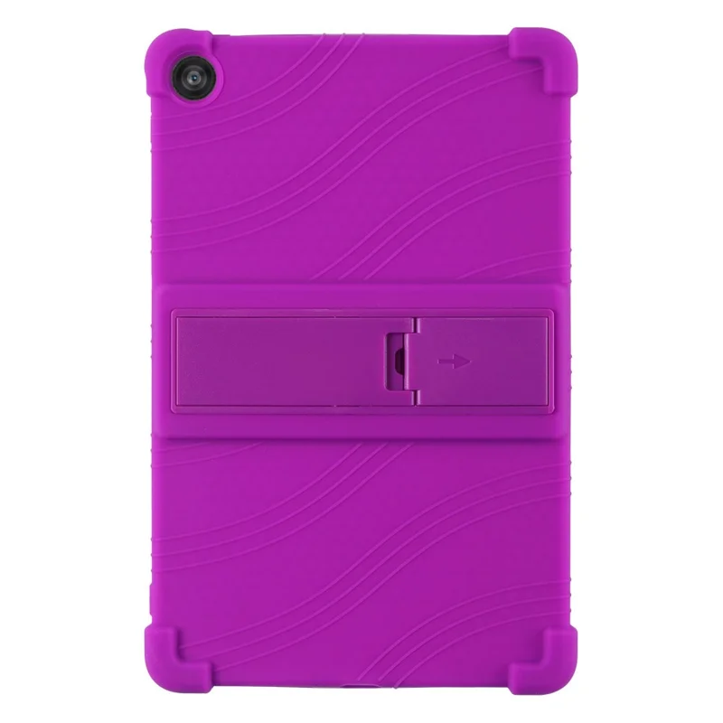For T-Mobile REVVL Tab 2 (2025) Case Adjustable Kickstand Silicone Tablet Protective Cover - Purple
