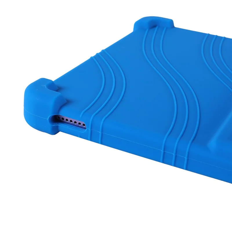 Capa para Tablet Doogee Tab G6+ com Suporte Ajustável e Proteção de Silicone - Azul Escuro