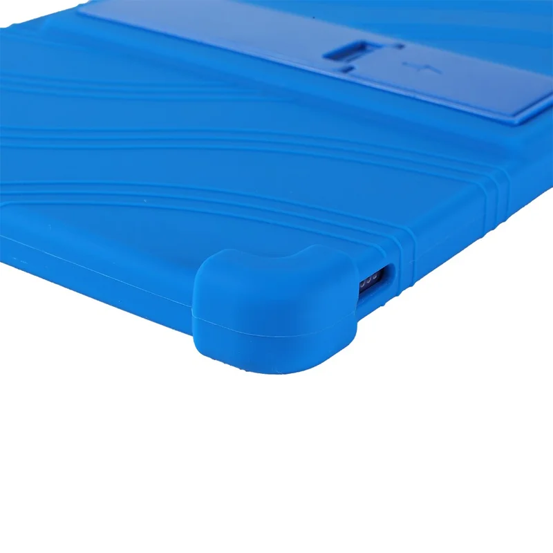 Capa para Tablet Doogee Tab G6+ com Suporte Ajustável e Proteção de Silicone - Azul Escuro