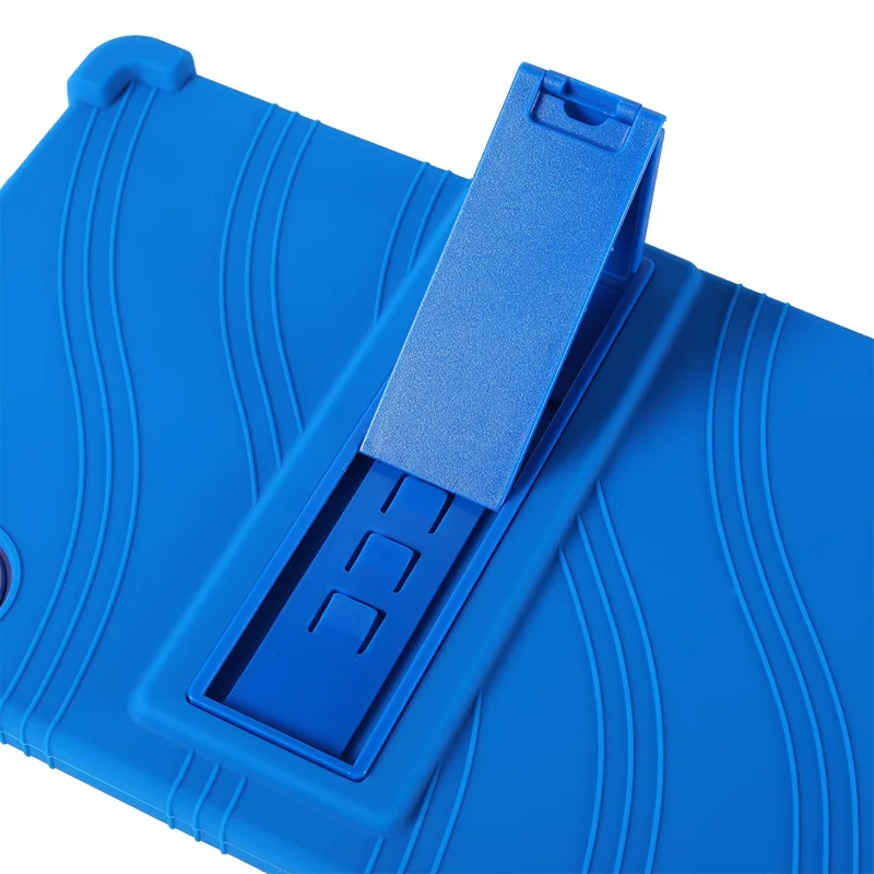 Capa para Tablet Doogee Tab G6+ com Suporte Ajustável e Proteção de Silicone - Azul Escuro