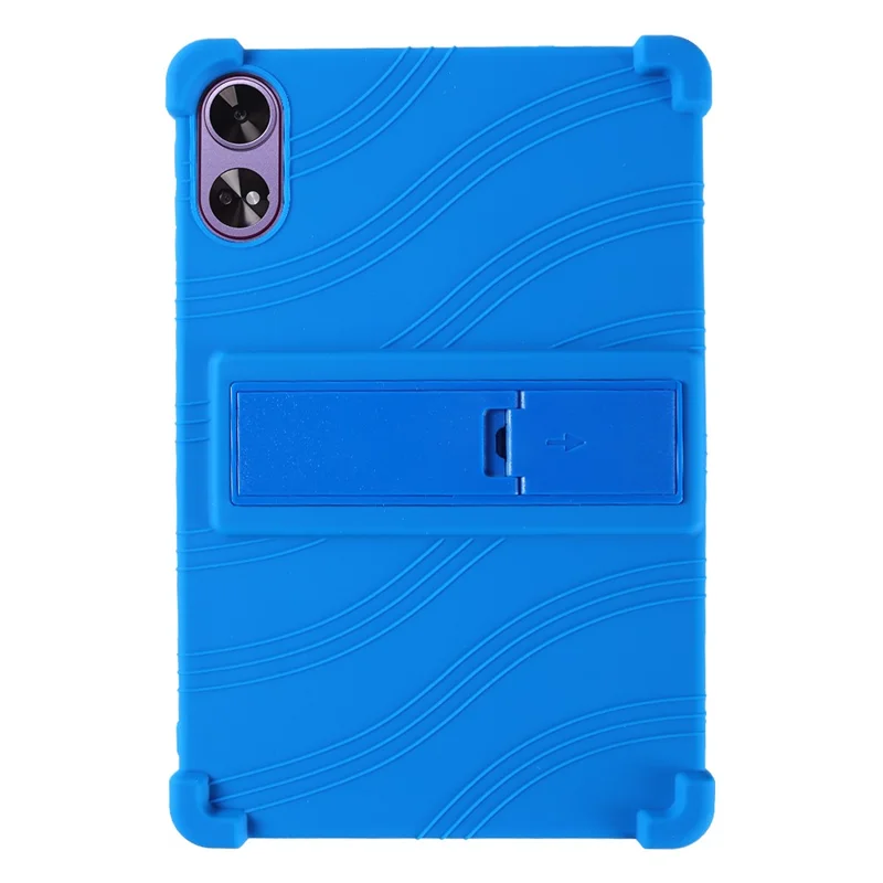 Capa para Tablet Doogee Tab G6+ com Suporte Ajustável e Proteção de Silicone - Azul Escuro