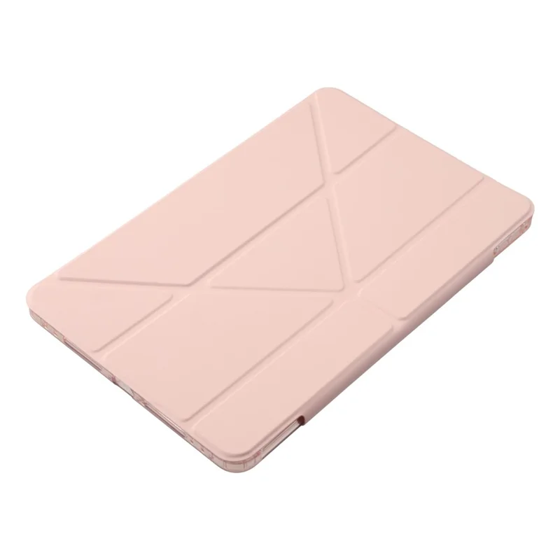 Étui pour tablette Huawei MatePad SE 11 / MatePad 11 (2023) / (2021) avec support origami magnétique à double fermoir en PU et TPU acrylique - Rose