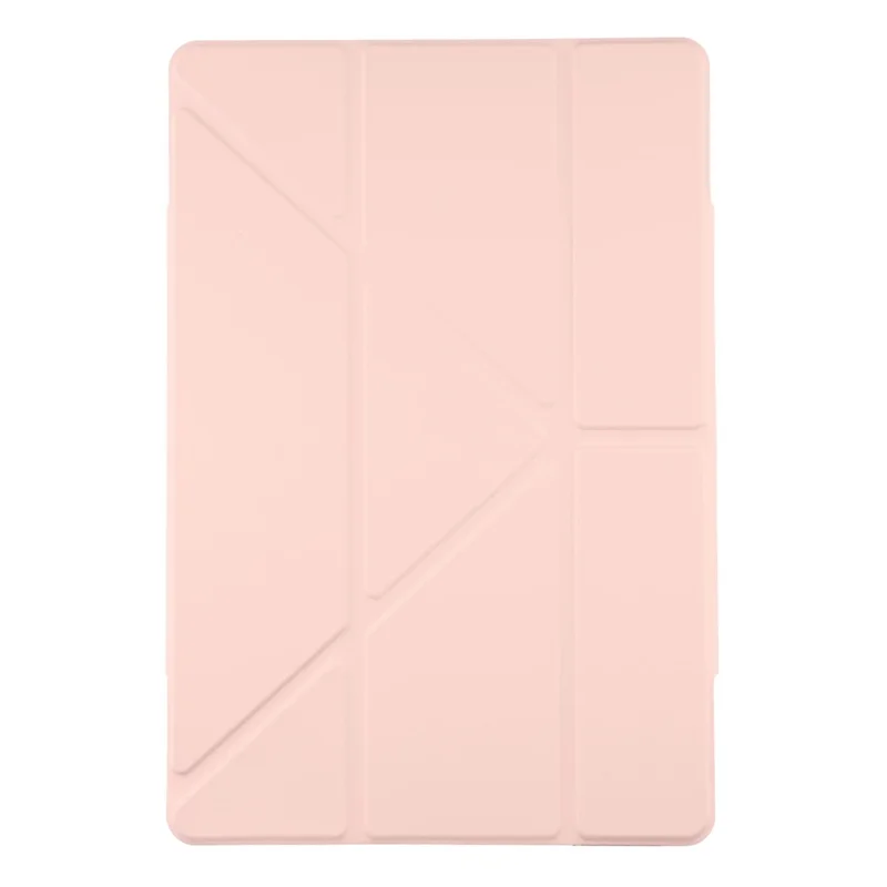 Étui pour tablette Huawei MatePad SE 11 / MatePad 11 (2023) / (2021) avec support origami magnétique à double fermoir en PU et TPU acrylique - Rose