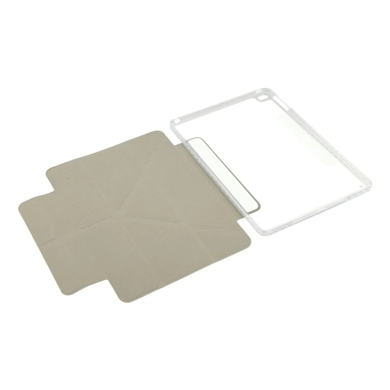 Cover per Tablet iPad 9,7 pollici (2018) / (2017) / Air 2 / Air (2013) Custodia Magnetica Doppia Chiusura in PU TPU Acrilico con Supporto Origami - Grigio