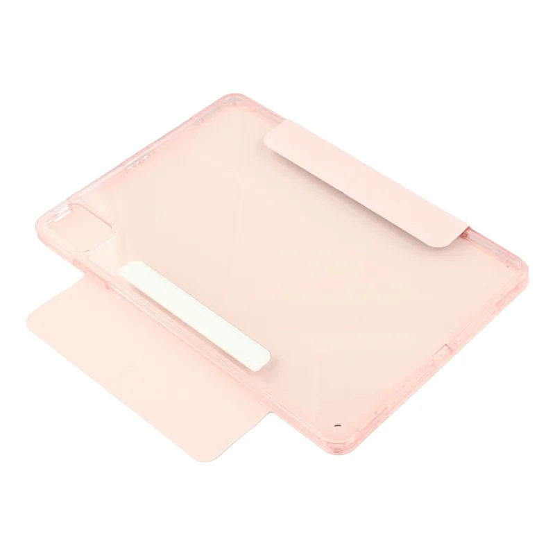 Tablet Case For Huawei MatePad 11.5 S  /  Air 11.5 inch (2023)  /  11.5 Magnetic Dual Clasp PU TPU Acrylic Origami Stand Cover - Pink