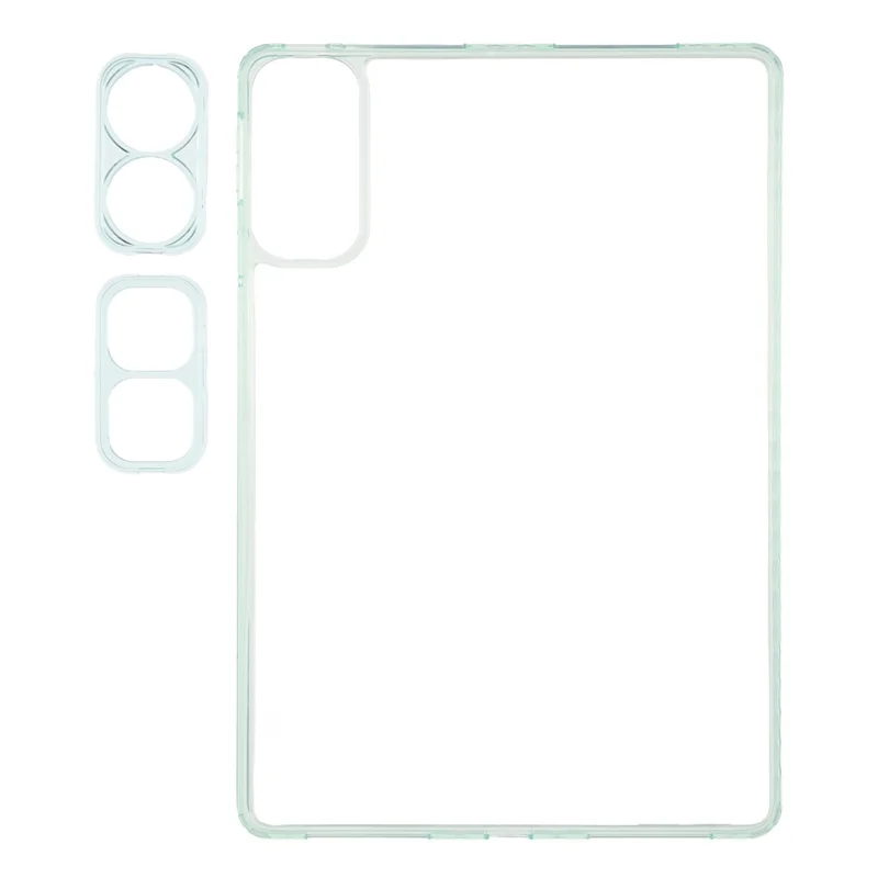 For Honor Pad V9 / Pad GT Hülle TPU + Acryl Transparente Tablet-Rückabdeckung mit Linseneinfassungen - Hellgrün