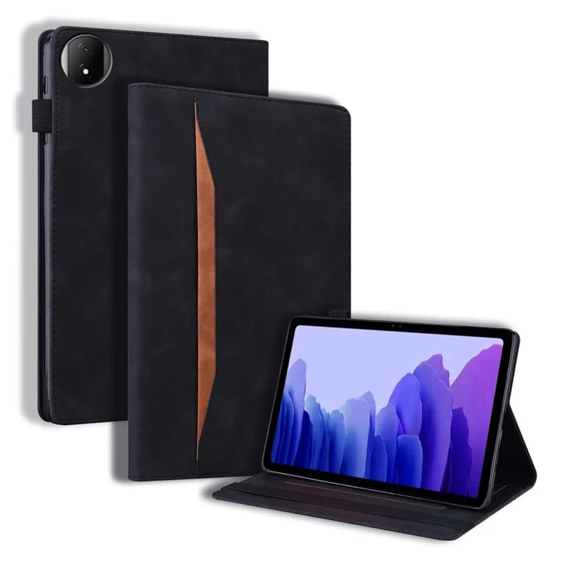 For Honor Pad X7 Case PU Leather Protective Folio Tablet Cover with Card Holder - Black