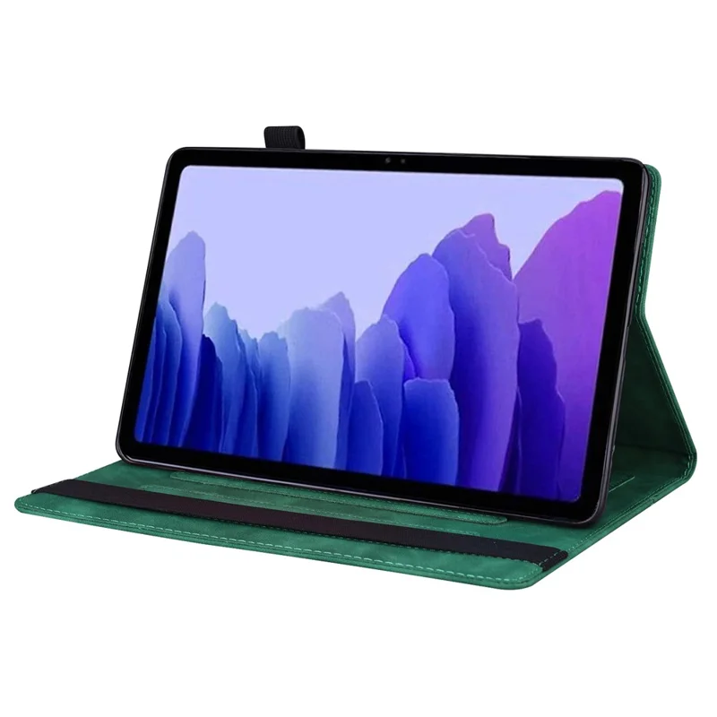 For Honor Pad X7 Case PU Leather Protective Folio Tablet Cover with Card Holder - Green