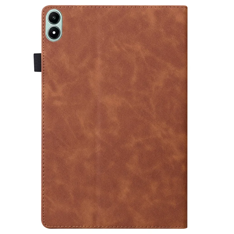 For Infinix Xpad 20 Case PU Leather Protective Folio Tablet Cover with Card Holder - Brown