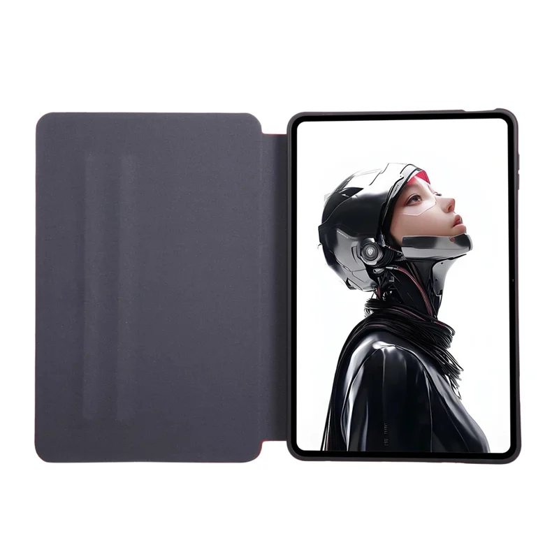 For ZTE nubia RedMagic Astra Shockproof Case PU Leather Tablet Cover with Stand - Red