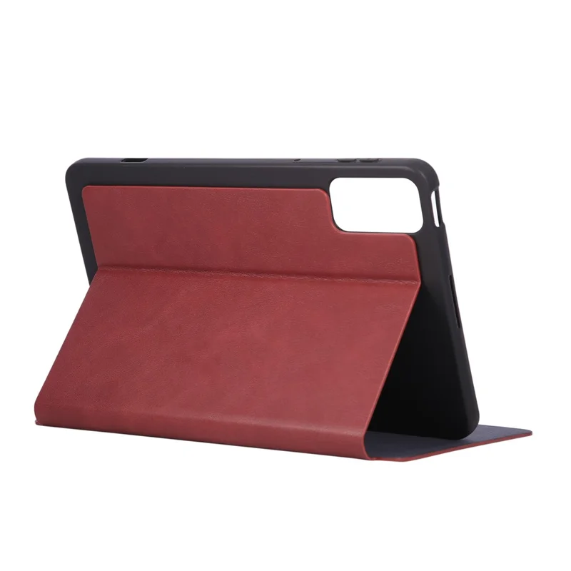 For ZTE nubia RedMagic Astra Shockproof Case PU Leather Tablet Cover with Stand - Red