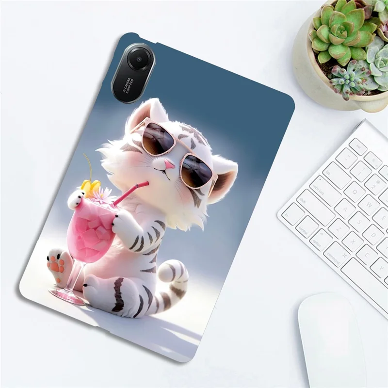 Cover per Xiaomi Redmi Pad 2 con Stampa a Fantasia - Custodia Sottile in TPU Morbido - Tigre Cartoon