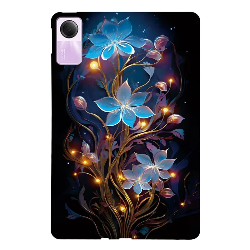 For Xiaomi Redmi Pad 2 Case Pattern Printing Slim Soft TPU Tablet Cover - Small Lantern Flower