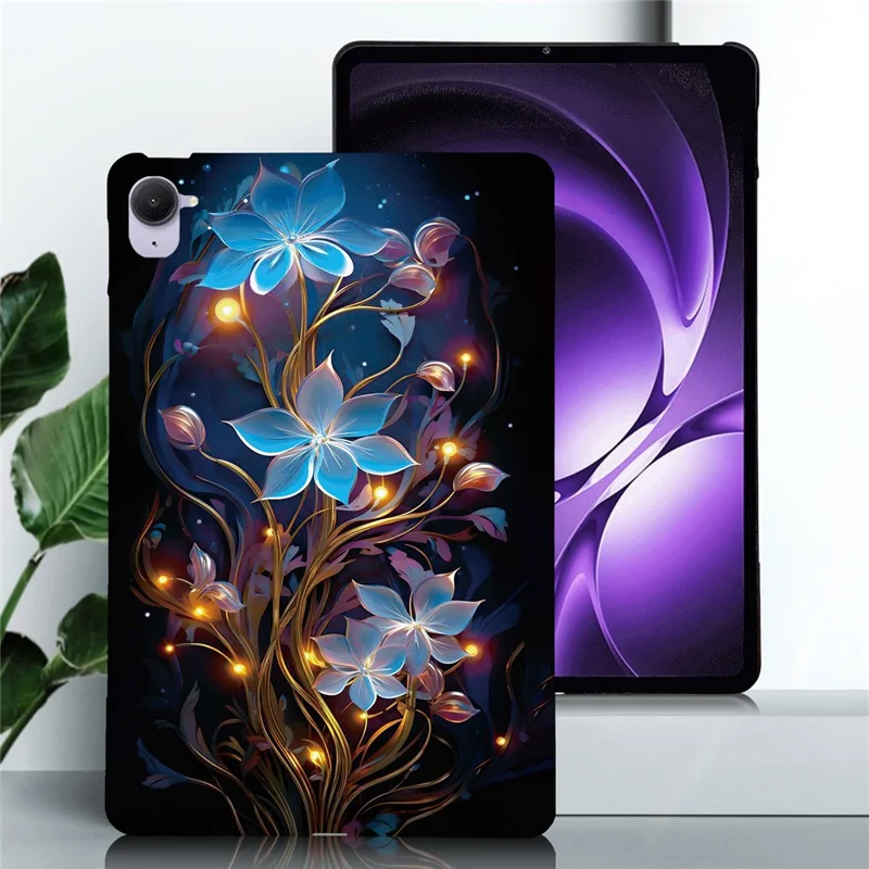 För Xiaomi Pad Mini / Redmi K Pad Skal Med Mönstertryck Slim Mjuk TPU Tablettäck - Små Lyktblommor