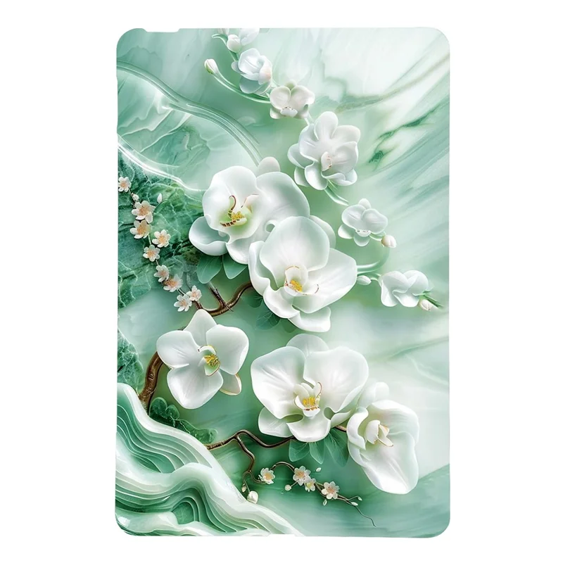 For Amazon Kindle Paperwhite (2024) Case Pattern Printing Slim Soft TPU Tablet Cover - Jade Flower