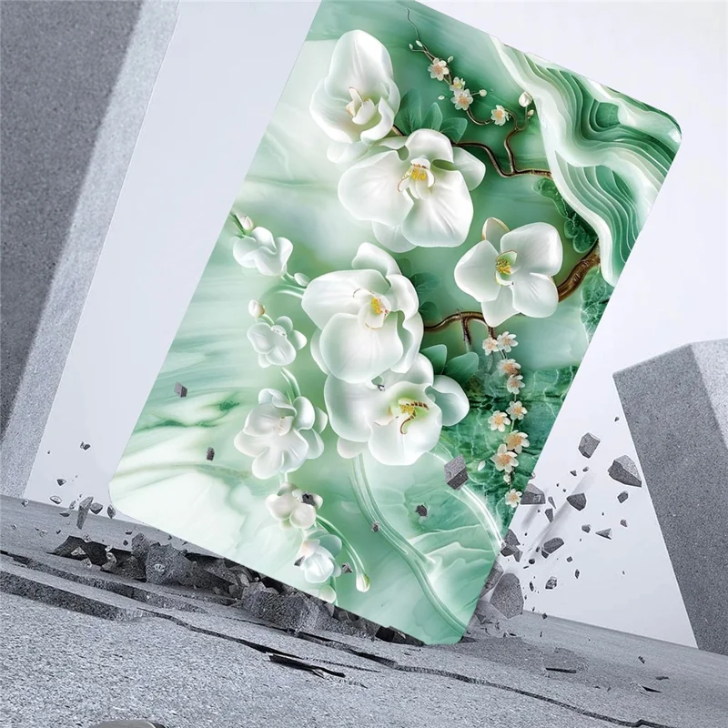 For Amazon Kindle Paperwhite (2024) Case Pattern Printing Slim Soft TPU Tablet Cover - Jade Flower