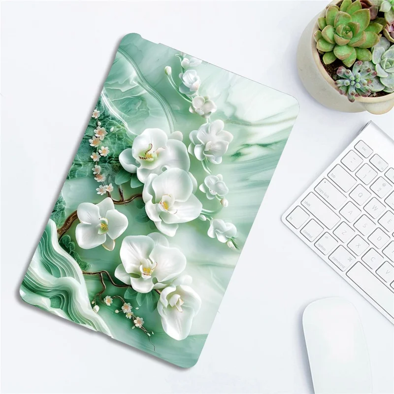 For Amazon Kindle Paperwhite (2024) Case Pattern Printing Slim Soft TPU Tablet Cover - Jade Flower