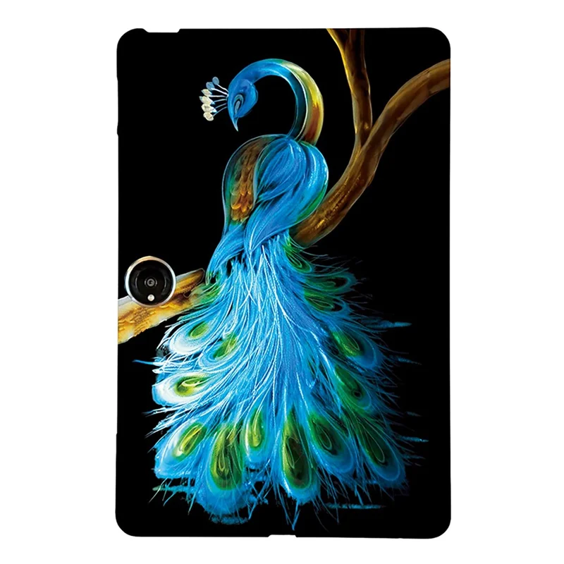 Funda para OnePlus Pad 2 Impresión de Patrones Delgada Suave Cubierta de Tableta TPU - Pavo Real