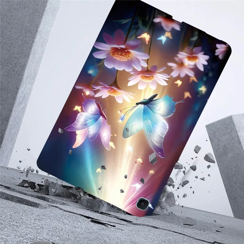 For Samsung Galaxy Tab S6 Lite (2024)  /  (2022) Case Pattern Printing Slim Soft TPU Tablet Cover - Butterfly Floral