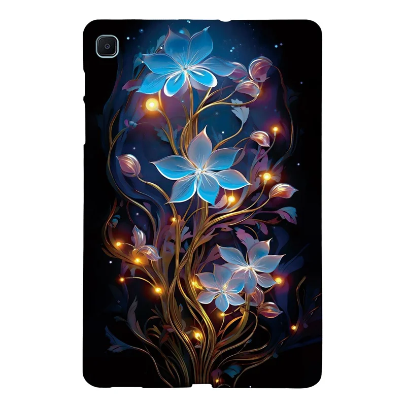 For Samsung Galaxy Tab S6 Lite (2024)  /  (2022) Case Pattern Printing Slim Soft TPU Tablet Cover - Small Lantern Flower