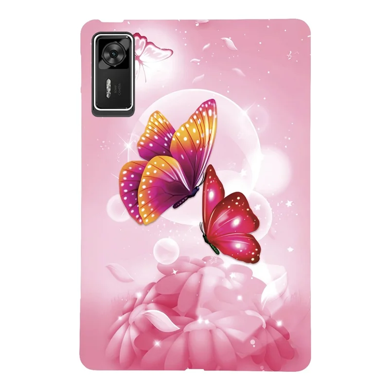 Funda para Lenovo Legion Y700 Gen 4 Estampado Impresión Delgada Suave Cubierta de Tableta TPU - Mariposa Rosa