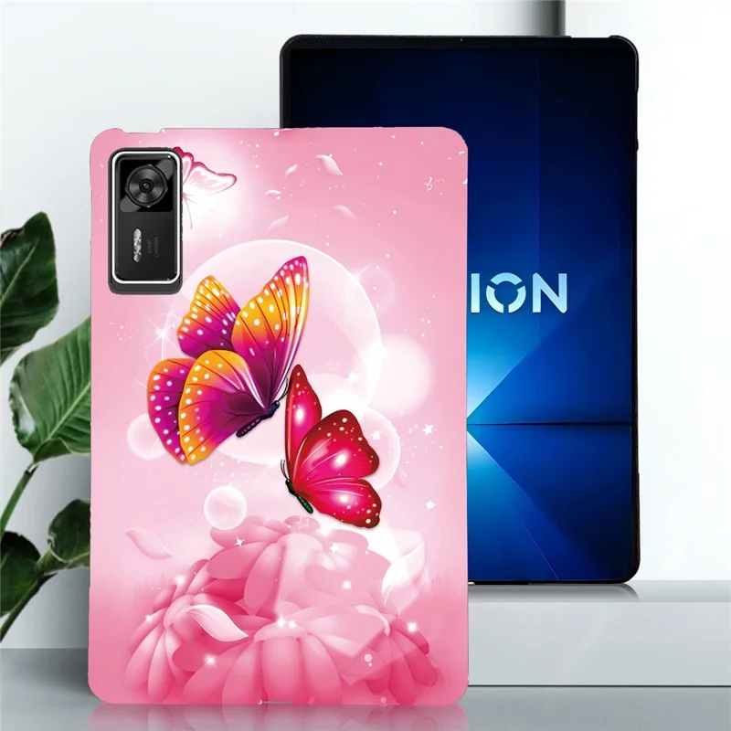 Funda para Lenovo Legion Y700 Gen 4 Estampado Impresión Delgada Suave Cubierta de Tableta TPU - Mariposa Rosa