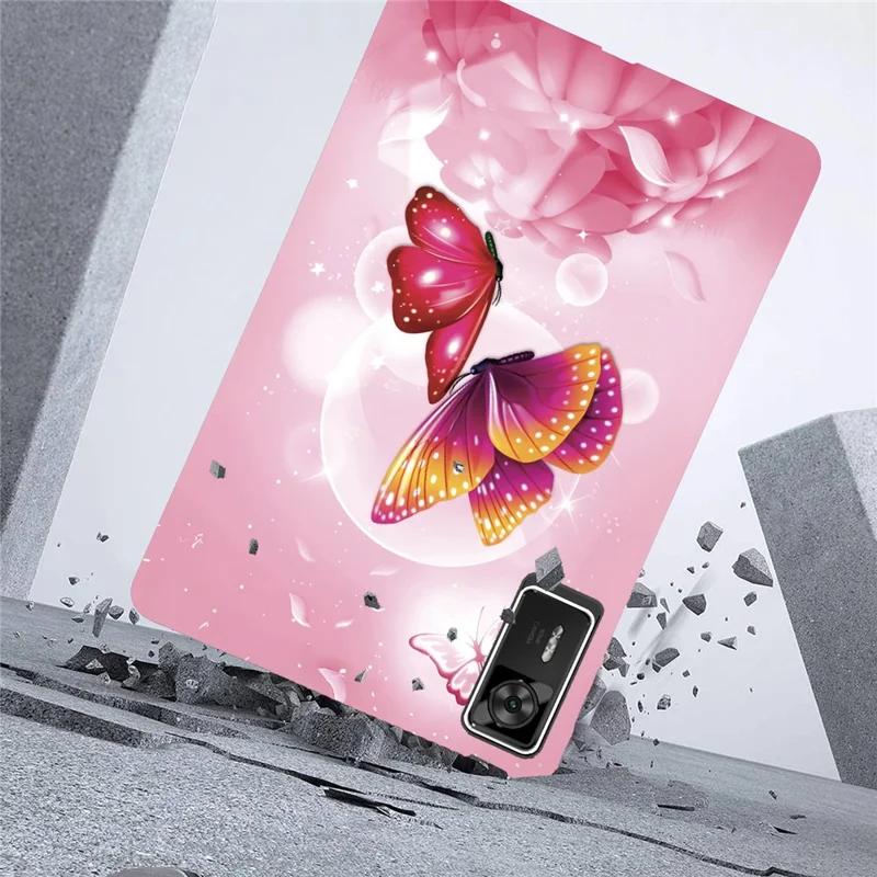Funda para Lenovo Legion Y700 Gen 4 Estampado Impresión Delgada Suave Cubierta de Tableta TPU - Mariposa Rosa