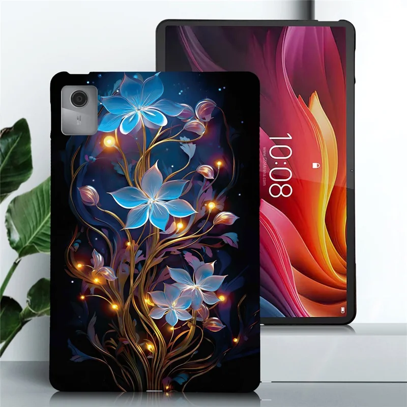 For Lenovo Tab K11 Gen 2 / Idea Tab / Xiaoxin Pad 11 2025 Case Pattern Printing Slim Soft TPU Tablet Cover - Small Lantern Flower
