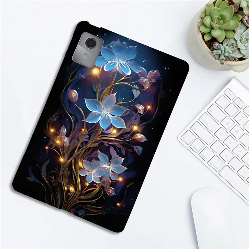 For Lenovo Tab K11 Gen 2 / Idea Tab / Xiaoxin Pad 11 2025 Case Pattern Printing Slim Soft TPU Tablet Cover - Small Lantern Flower