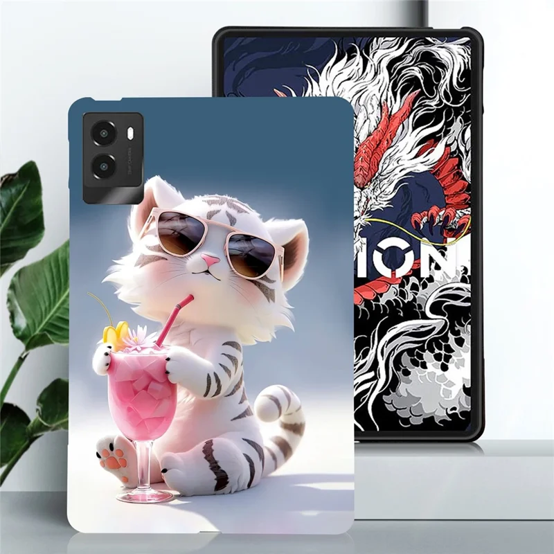 Чехол для Lenovo Legion Y700 (2025) с рисунком, тонкий мягкий TPU-чехол для планшета - Мультяшный Тигр