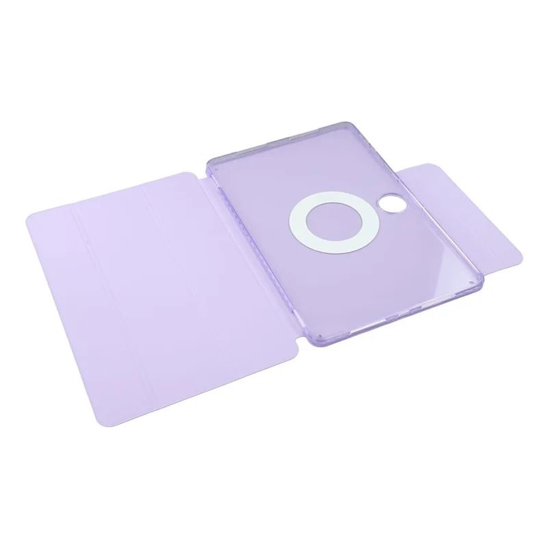 For Honor Pad 9 Case Folding Stand Magnetic Leather Tablet Cover - Purple