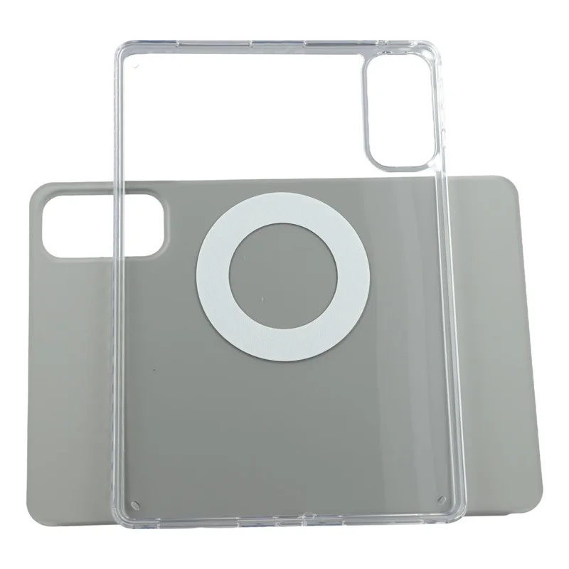 For Honor Pad GT  /  V9 Case Folding Stand Magnetic Leather Tablet Cover with Lens Frames - Grey