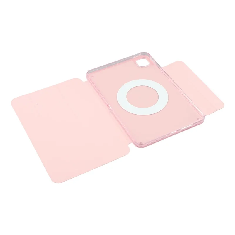 For Xiaomi Redmi K Pad Case Folding Stand Magnetic Leather Tablet Cover - Pink