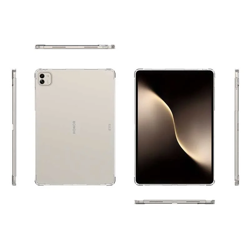 For Honor MagicPad3 Case Four Corner Shockproof Clear Tablet TPU Cover