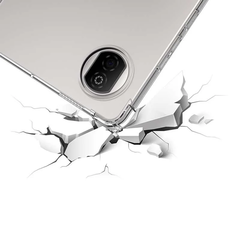For Honor Pad X7 Hülle Stoßfeste Transparente Tablet-TPU-Schutzhülle mit Vier-Ecken-Schutz