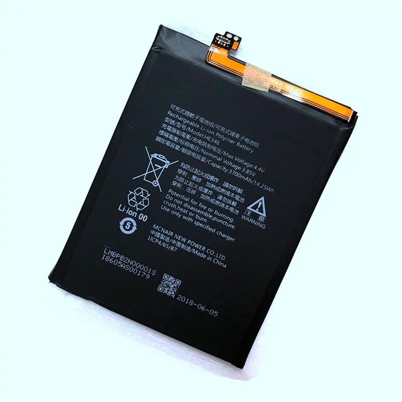 For Nokia 7 plus 3.85V 3700mAh Li-ion Polymer Battery Replacement Part (HE346) (without Logo)