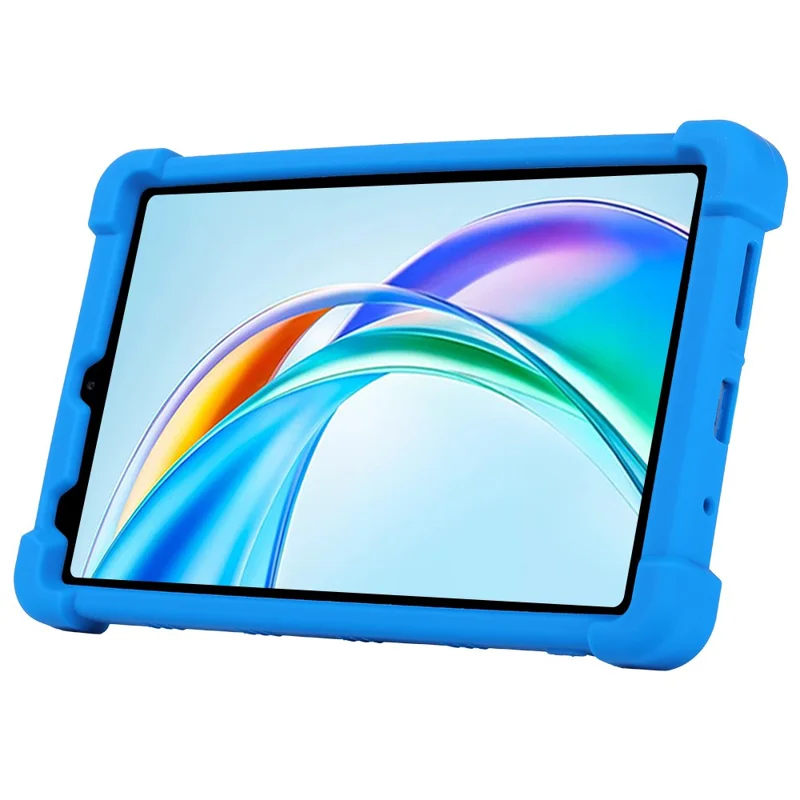 Funda para Tablet For Honor Pad X7 con Soporte Ajustable y Cubierta Protectora de Silicona - Azul Oscuro