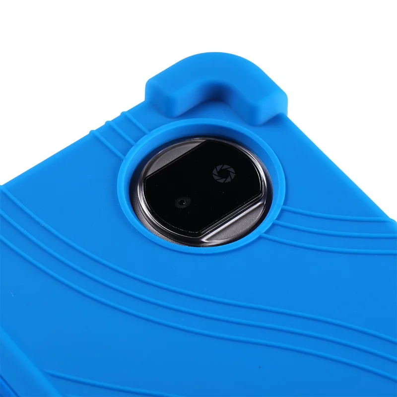 Funda para Tablet For Honor Pad X7 con Soporte Ajustable y Cubierta Protectora de Silicona - Azul Oscuro